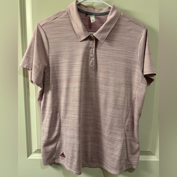 Women’s Adidas Space-Dyed Polo Golf Shirt matching skort in seperate listing - Picture 2 of 3